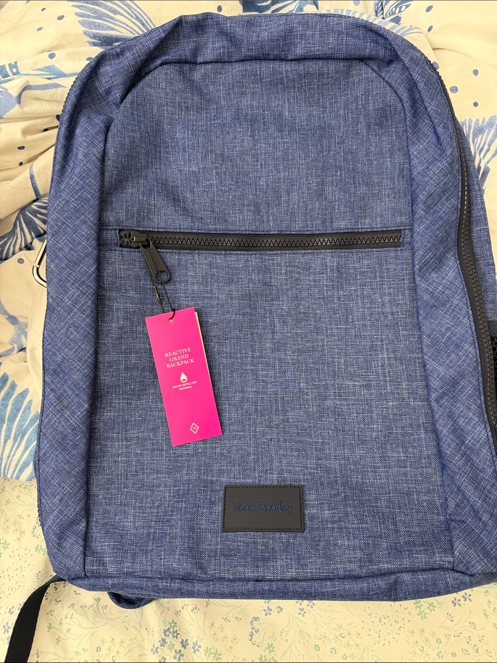 Vera Bradley Heathered Navy Backpack